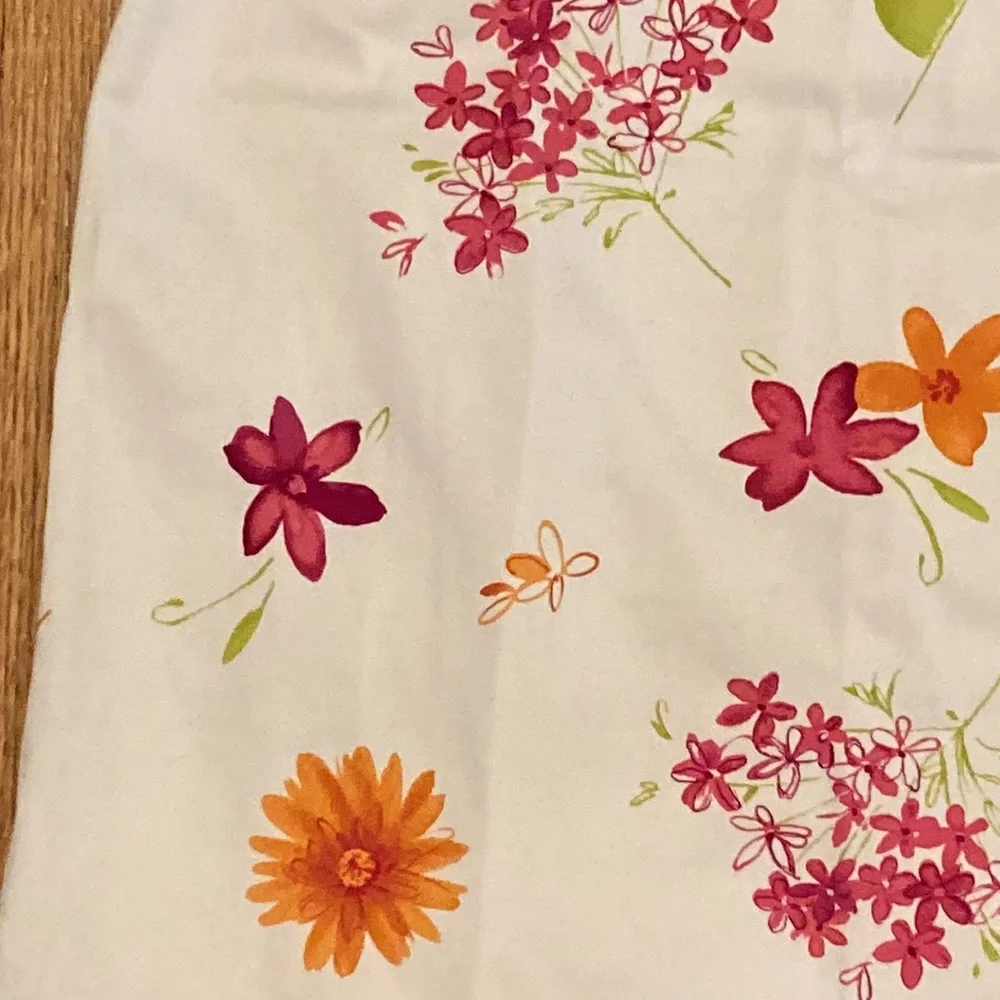 Valerie Stevens Cotton Pink and Cream Skirt Size 8 - Picture 2 of 9